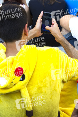 Pokemon Go-Spieler Treffen in Madrid