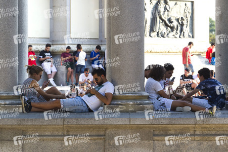 Pokemon Go-Spieler Treffen in Madrid
