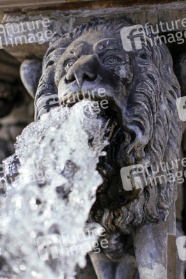 Wasserspeier am Petrusbrunnen in Köln