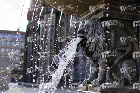 Wasserspeier am Petrusbrunnen in Köln