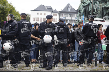 Gegendemo zur Erdogan-Großkundgebung in Köln