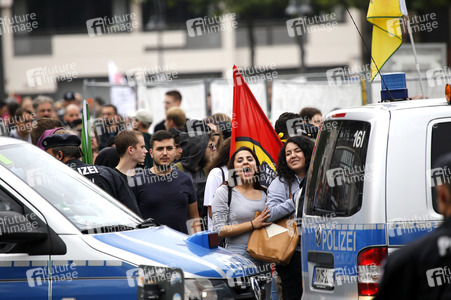 Gegendemo zur Erdogan-Großkundgebung in Köln