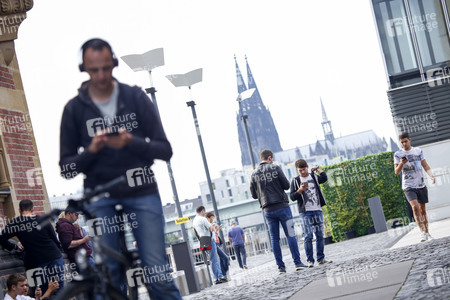 Pokémon Go Spieler in Köln