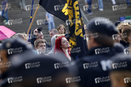 Gegendemo zur Pro NRW Kundgebung in Köln