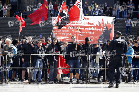 Gegendemo zur Pro NRW Kundgebung in Köln