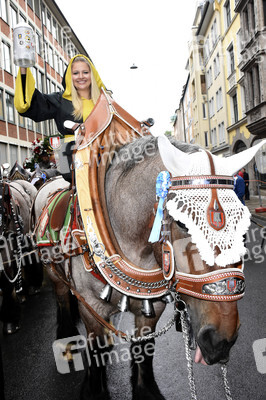Wiesn-Einzug auf dem Oktoberfest in München