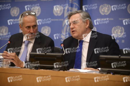 Gordon Brown bei der UN in New York