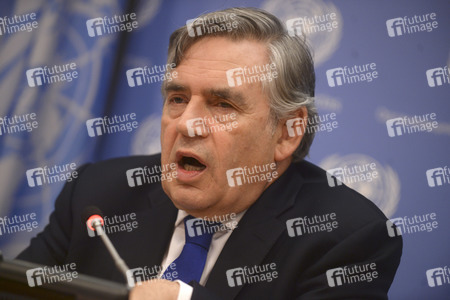 Gordon Brown bei der UN in New York