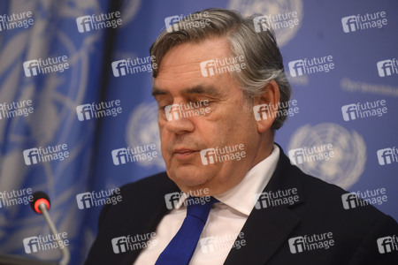 Gordon Brown bei der UN in New York