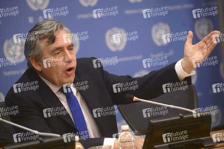 Gordon Brown bei der UN in New York