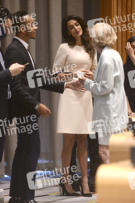 Amal Clooney bei der UN in New York