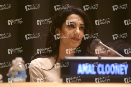 Amal Clooney bei der UN in New York