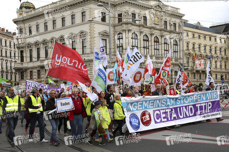 Demo gegen TTIP und Ceta in Wien
