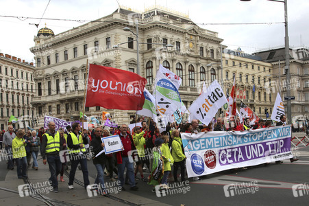 Demo gegen TTIP und Ceta in Wien