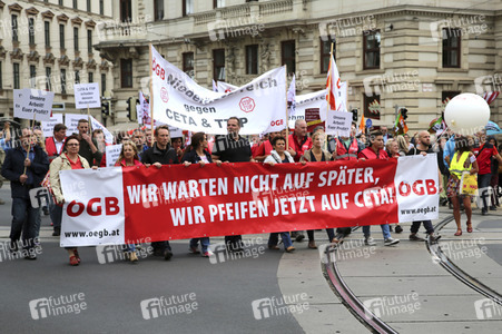 Demo gegen TTIP und Ceta in Wien