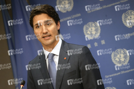 Pressekonferenz mit Justin Trudeau in New York
