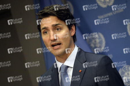 Pressekonferenz mit Justin Trudeau in New York