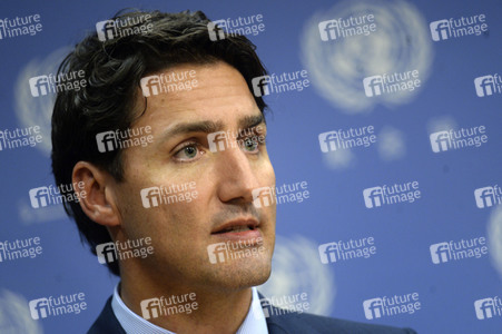 Pressekonferenz mit Justin Trudeau in New York