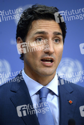 Pressekonferenz mit Justin Trudeau in New York