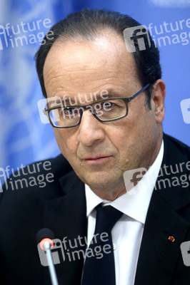 Pressekonferenz von Francois Hollande in New York