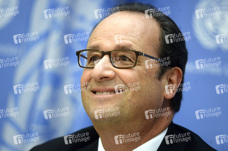 Pressekonferenz von Francois Hollande in New York