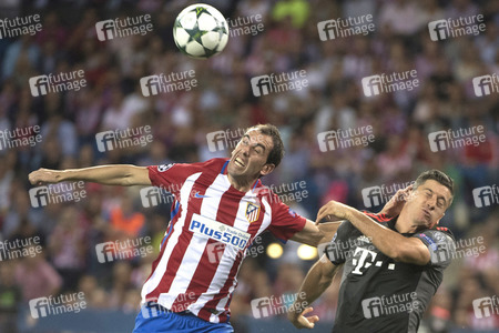 UEFA Champions League Match Atlético Madrid vs. FC Bayern in Madrid