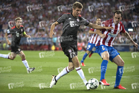 UEFA Champions League Match Atlético Madrid vs. FC Bayern in Madrid