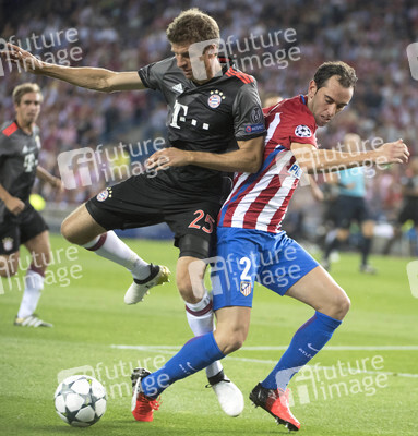 UEFA Champions League Match Atlético Madrid vs. FC Bayern in Madrid