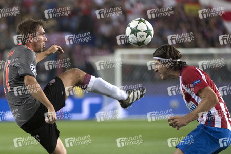 UEFA Champions League Match Atlético Madrid vs. FC Bayern in Madrid