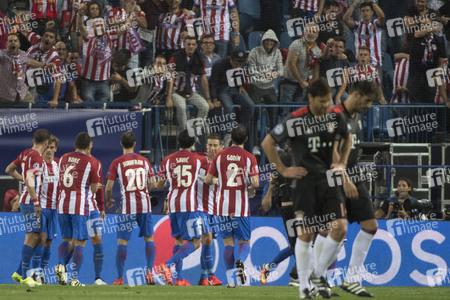 UEFA Champions League Match Atlético Madrid vs. FC Bayern in Madrid