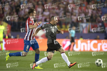 UEFA Champions League Match Atlético Madrid vs. FC Bayern in Madrid