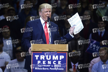 Donald Trump Wahlkampfveranstaltung in Wilkes-Barre