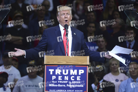 Donald Trump Wahlkampfveranstaltung in Wilkes-Barre