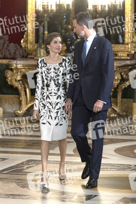 Empfang im Palacio Real in Madrid