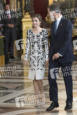 Empfang im Palacio Real in Madrid