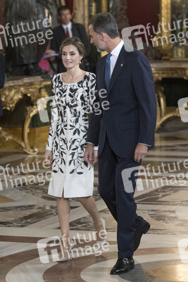 Empfang im Palacio Real in Madrid