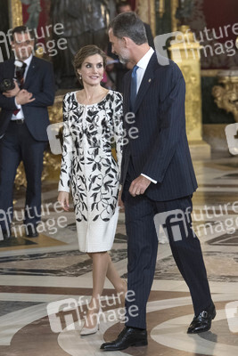Empfang im Palacio Real in Madrid