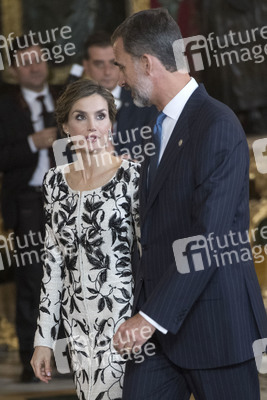 Empfang im Palacio Real in Madrid
