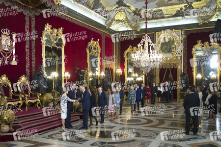 Empfang im Palacio Real in Madrid