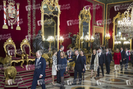 Empfang im Palacio Real in Madrid