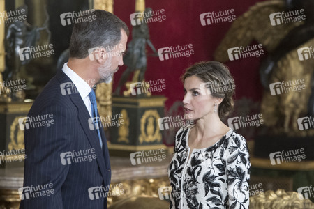 Empfang im Palacio Real in Madrid