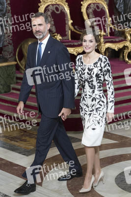 Empfang im Palacio Real in Madrid