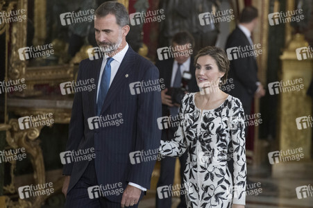 Empfang im Palacio Real in Madrid