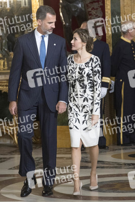 Empfang im Palacio Real in Madrid