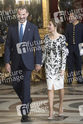 Empfang im Palacio Real in Madrid