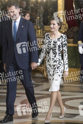 Empfang im Palacio Real in Madrid