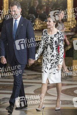 Empfang im Palacio Real in Madrid