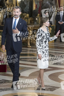 Empfang im Palacio Real in Madrid