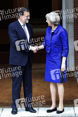 Mariano Rajoy empfängt Theresa May in Madrid
