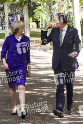 Mariano Rajoy empfängt Theresa May in Madrid